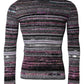 Multicolor Stripes Crew Neck Pullover Sweater