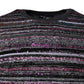 Multicolor Stripes Crew Neck Pullover Sweater