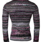 Multicolor Stripes Crew Neck Pullover Sweater