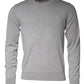 Light Gray Wool Crew Neck Pullover Sweater