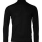 Black Long Sleeve Turtleneck Pullover Sweater