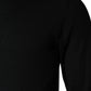 Black Long Sleeve Turtleneck Pullover Sweater