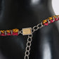 Elegant Multicolor Crystal-Embellished Belt