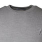 Light Gray Wool Crew Neck Pullover Sweater