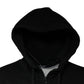 Black Logo Plaque Hooded Full Zip Sweater