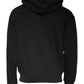 Black Logo Plaque Hooded Full Zip Sweater