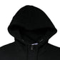 Black Logo Plaque Hooded Full Zip Sweater