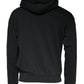 Black Logo Plaque Hooded Full Zip Sweater