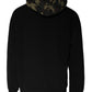 Black Camouflage Hooded Sweatshirt Sweater