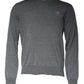 Dark Gray Wool Crew Neck Pullover Sweater