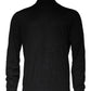 Black Long Sleeve Turtleneck Men Pullover Sweater