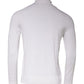 White Long Sleeve Turtleneck Men Pullover Sweater