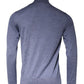 Purple Blue Long Sleeve Turtleneck Pullover Sweater