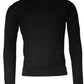 Black Long Sleeve Crew Neck Pullover Sweater