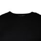 Black Long Sleeve Crew Neck Pullover Sweater