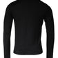 Black Long Sleeve Crew Neck Pullover Sweater