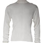 White Long Sleeve Turtleneck Men Pullover Sweater