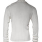 White Long Sleeve Turtleneck Men Pullover Sweater