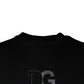 Black DG Logo Cotton Men Sweatshirt Sweater