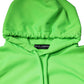 Green Logo Hooded Pullover Men Sweatshirt Sweater