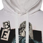 White Caesar Cotton Hooded Pullover Sweater