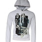 White Caesar Cotton Hooded Pullover Sweater