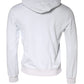 White Caesar Cotton Hooded Pullover Sweater