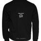 Black Printed Crew Neck Men Pullover Sweater