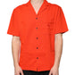 Orange Cotton Button Down Casual Polo Shirt