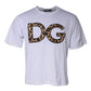 White DG Logo Cotton Shorts Sleeves T-shirt