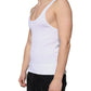 White Tank Sleeveless Round Neck T-shirt