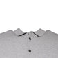 Gray Crown Collared ShortSleeve Polo T-shirt