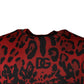 Red Leopard Cotton Short Sleeves T-shirt