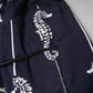 Dark Blue Sea Horse Collared Polo T-shirt