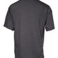 Gray Logo Patch Cotton Crew Neck T-shirt