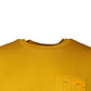 Mustard Embossed Logo Crew Neck T-shirt