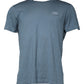 Blue Cotton Round Neck Short Sleeve T-shirt