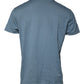 Blue Cotton Round Neck Short Sleeve T-shirt