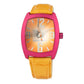 Orange Leather Watch