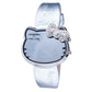 Silver Leather Watch