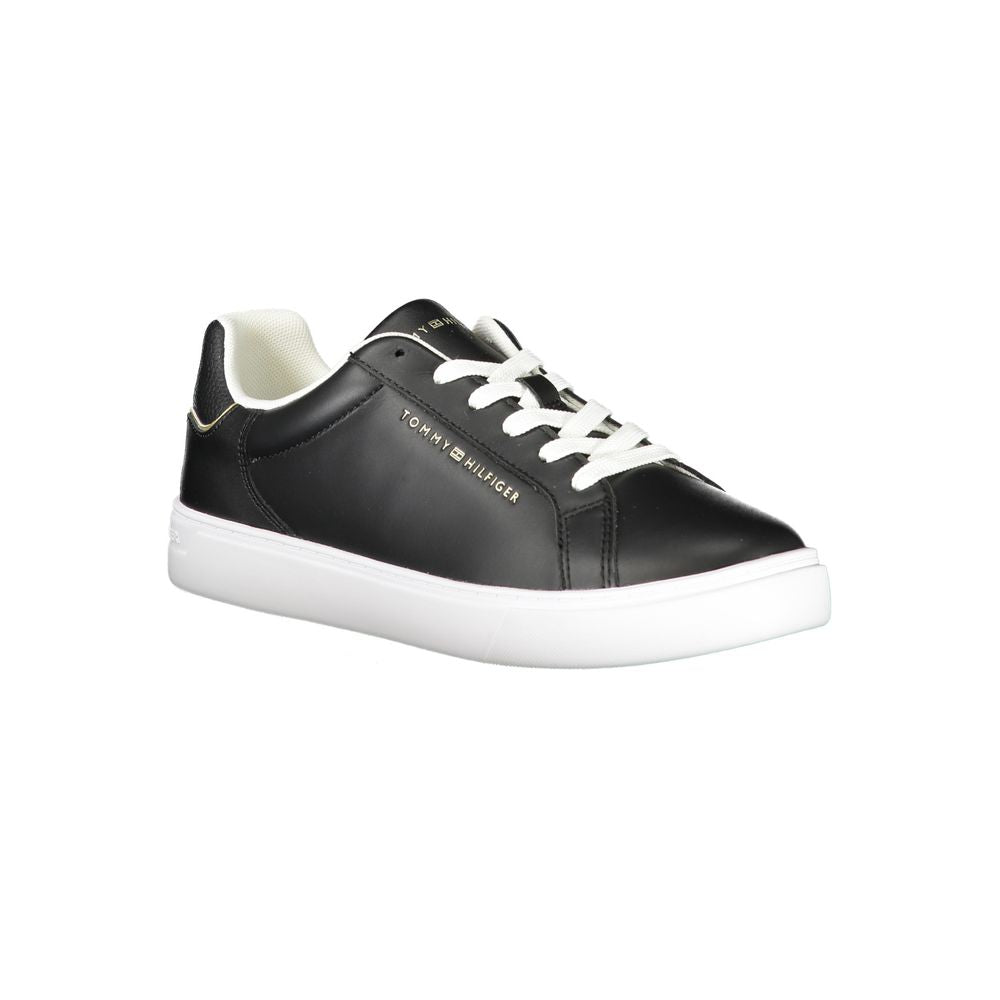 Black Polyester Sneaker