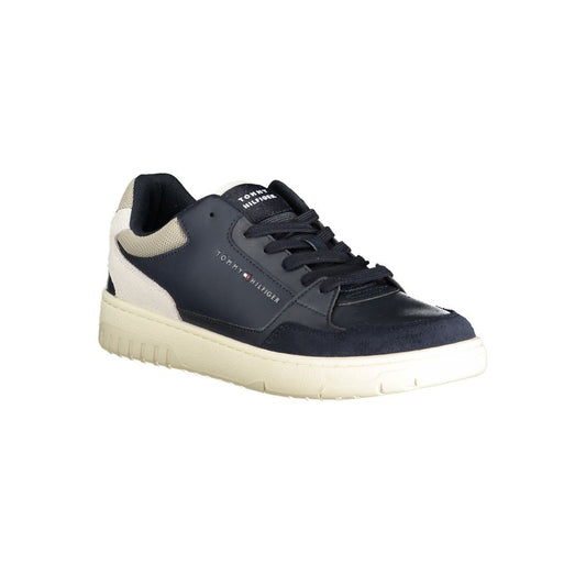 Blue Polyester Sneaker