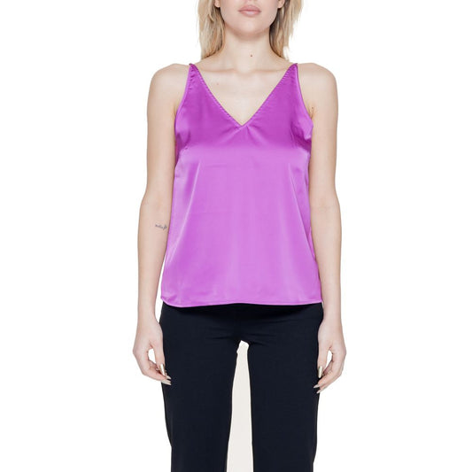 Pink Polyester Tops & T-Shirt