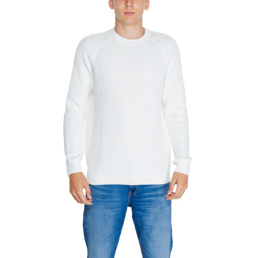 White Cotton Cotton Sweater