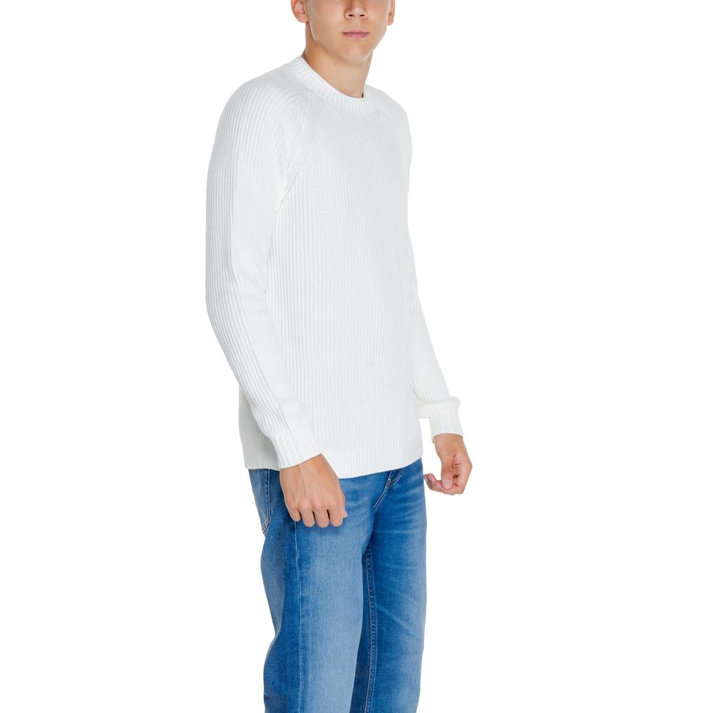 White Cotton Cotton Sweater