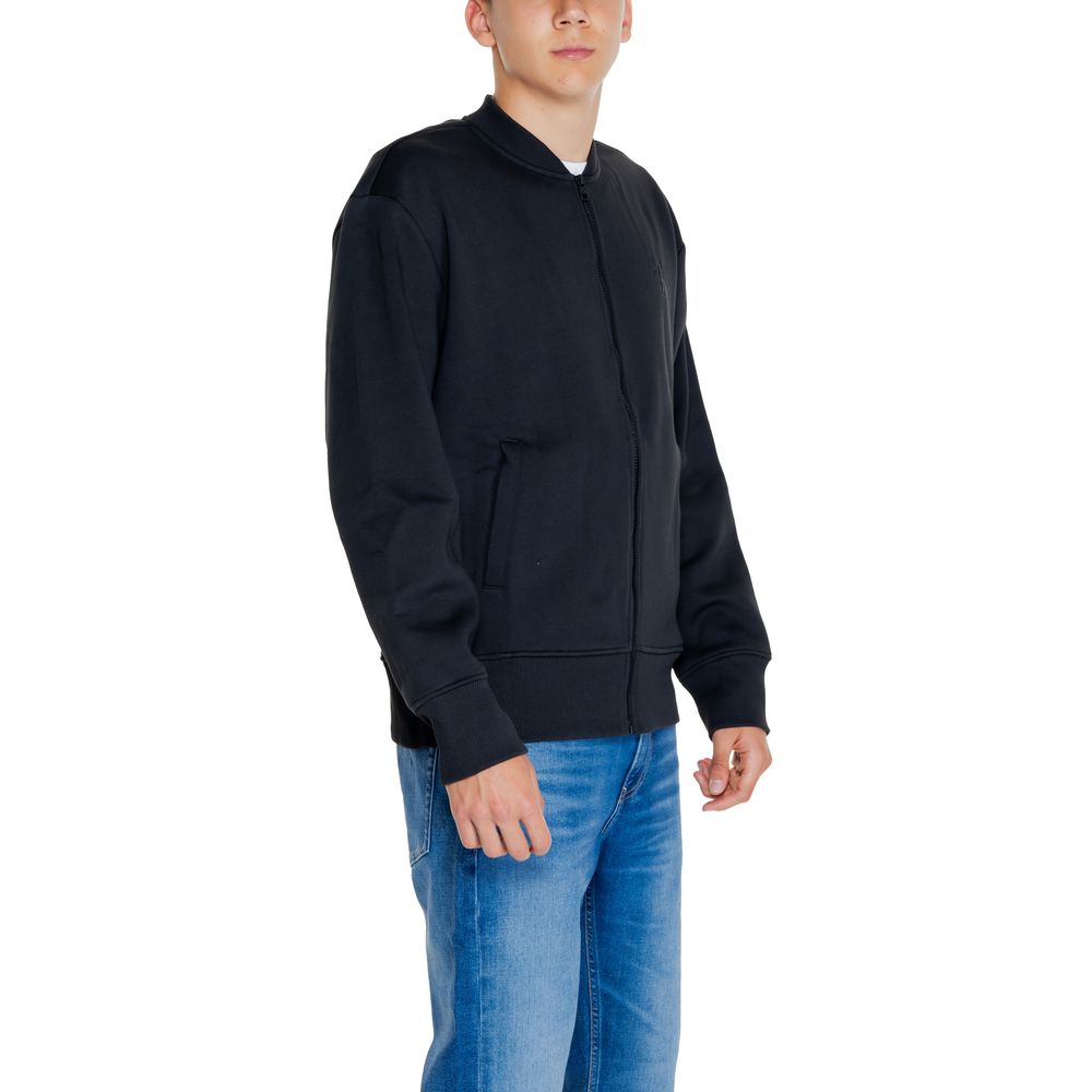 Black Cotton Rigenerato Sweater