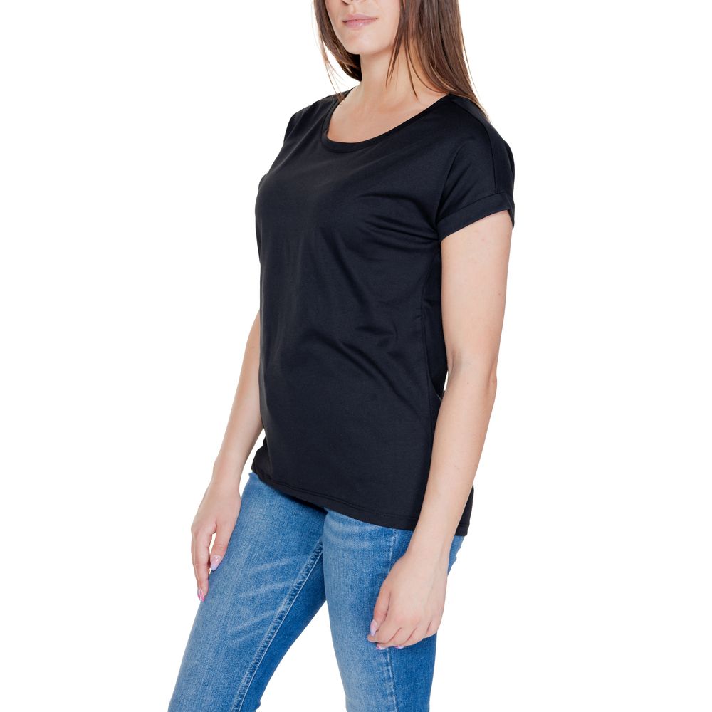 Black Cotton Tops & T-Shirt