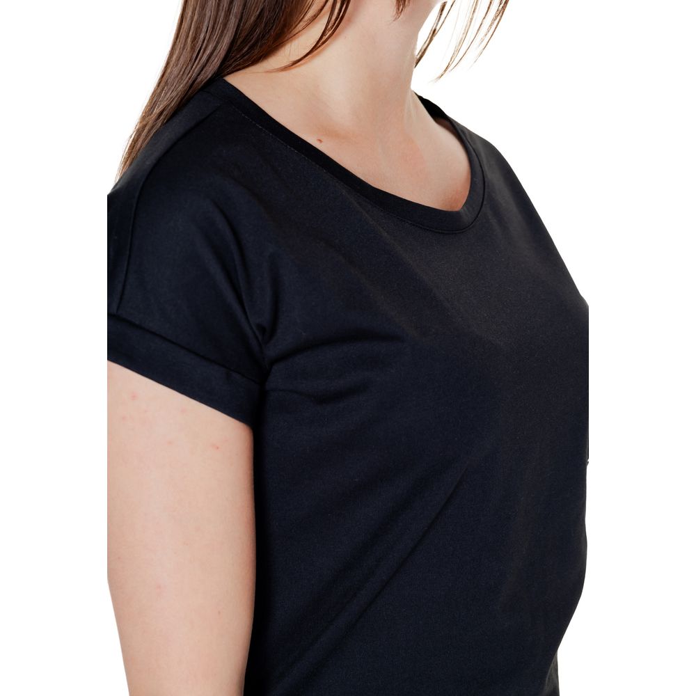 Black Cotton Tops & T-Shirt