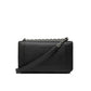 Black Synthetic Leather Handbag