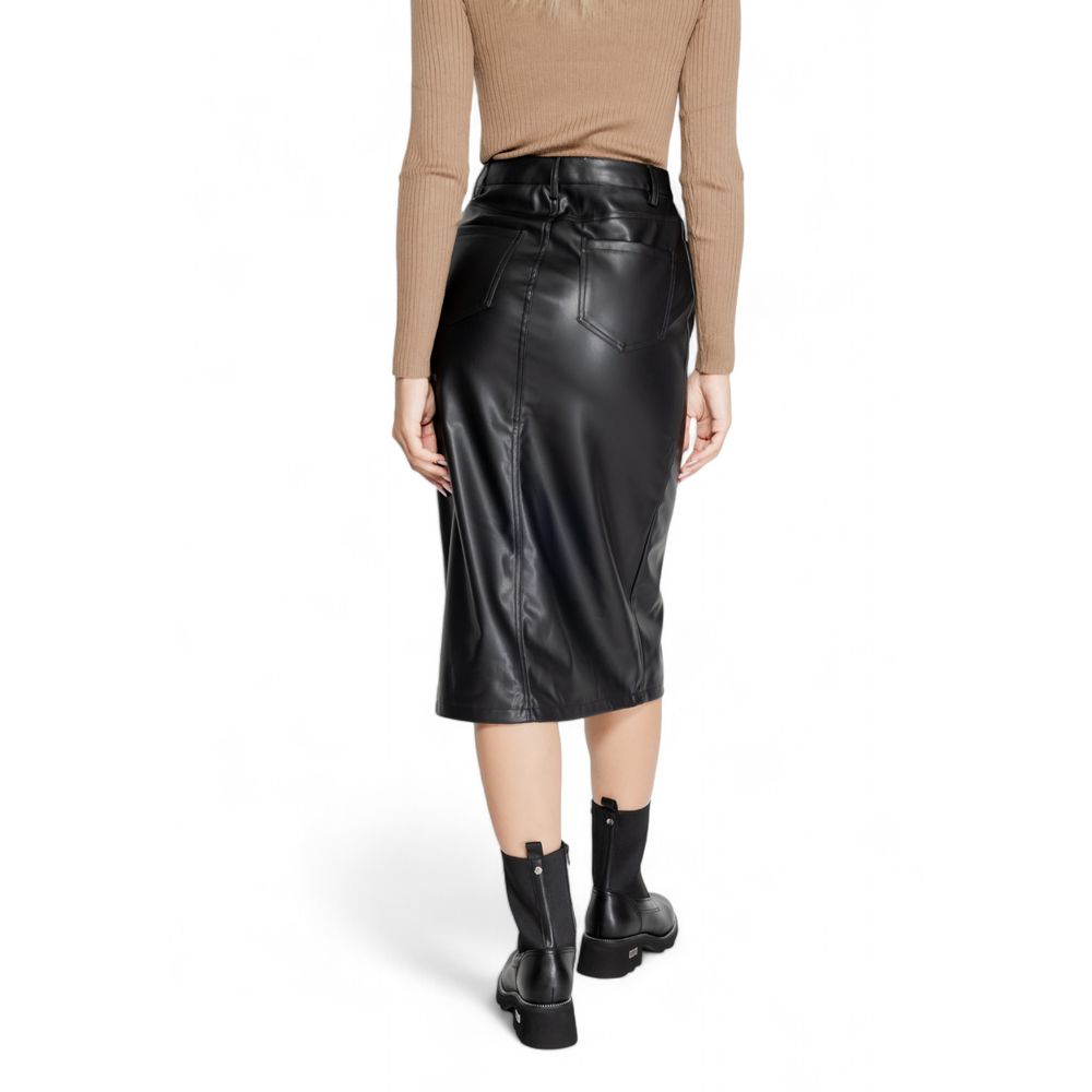 Black Polyester Skirt